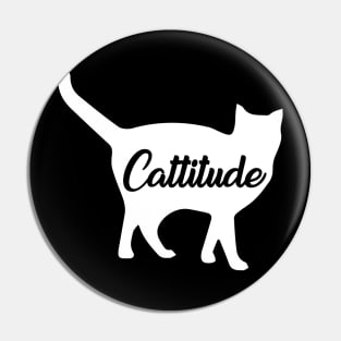 Cute Cattitude Cat Pin