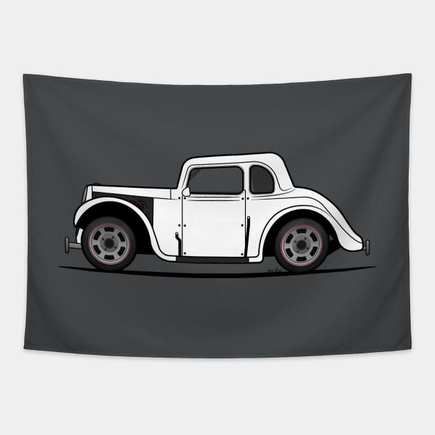 Legends Racing Car - Side View Tapestry by douglaswood