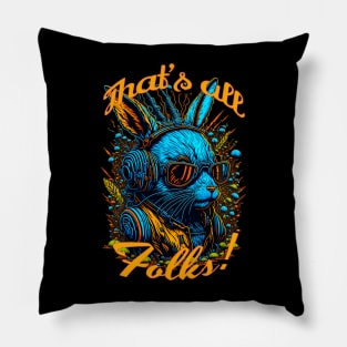 RABBIT TECHNO MUSHROOM PARTY Pillow