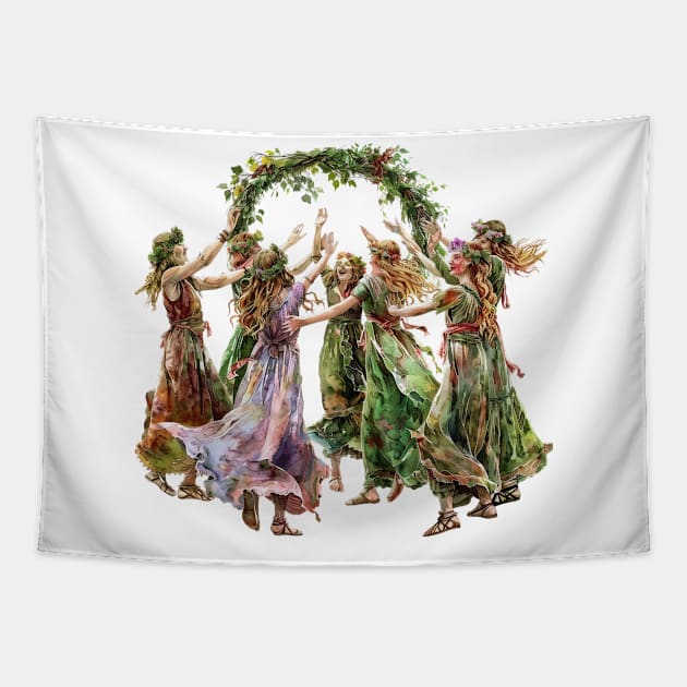 Beltane Celebration Tapestry by Sanatore Silvarum Designs