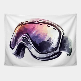 Skiing Goggles Tapestry