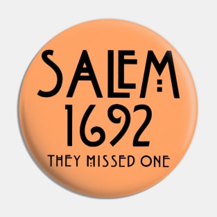 Salem Witch 1692 They Missed One Pin