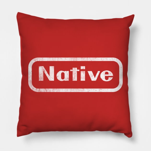 Funny Native American Knock-off Design Pillow by Eyanosa