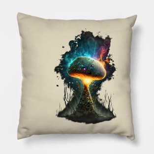 Mushroom And Smoke Pillow