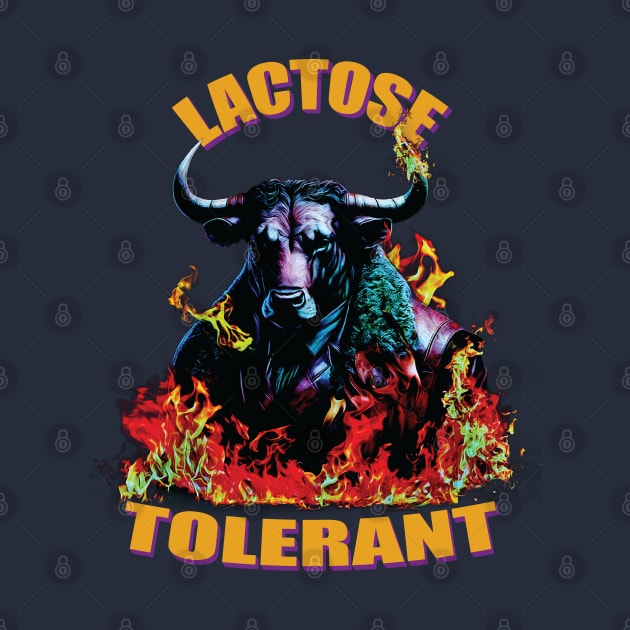 Lactose Tolerant --Metal Design T-Shirt by Trendsdk