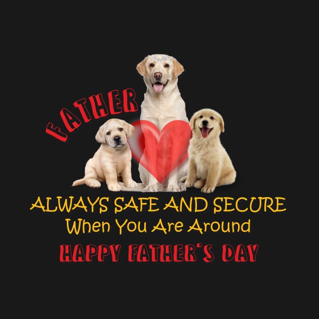 Father, Safe and secure when you are around, you are my hero and inspiration, Happy fathers day by SunilAngra