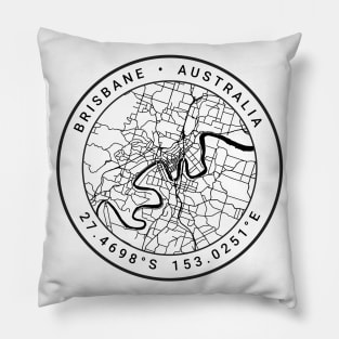 Brisbane Map Pillow