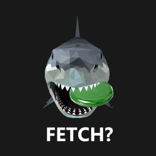 Shark with Frisbee - Fetch! T-Shirt