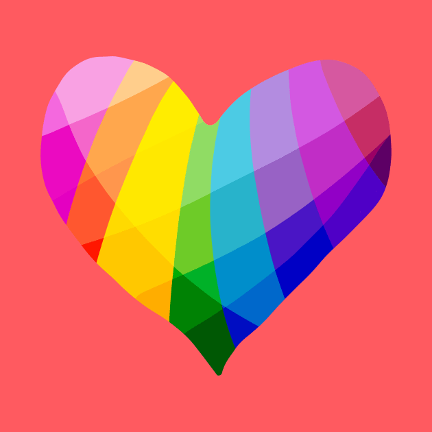 Rainbow Heart by KelseyLovelle