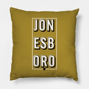 Jonesboro City Block Pillow