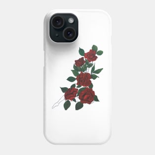 Hidden Flowers in Hidden People - Crimson Rose Phone Case