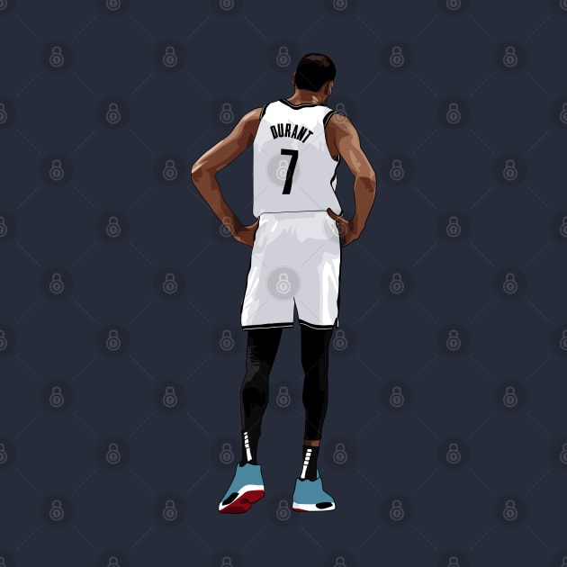 Kevin Durant Vector Back White Qiangy by qiangdade