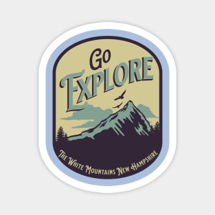 Explore White Mountains New Hampshire Magnet