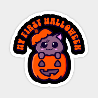 First Halloween Zombie Cat Magnet