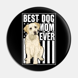 Best Dog Mom Ever Yellow Labrador Retriever Pin