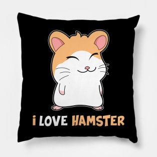 I Love Hamster Pillow