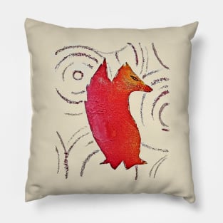 Spiral Fox Pillow