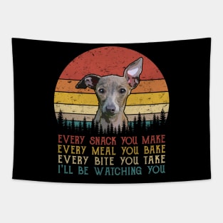 Retro Greyhound Every Snack You Make Every Meal You Bake Tapestry