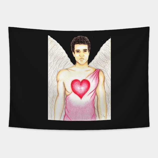 The love of Archangel Chamuel- Deep Purple Tapestry by EarthSoul