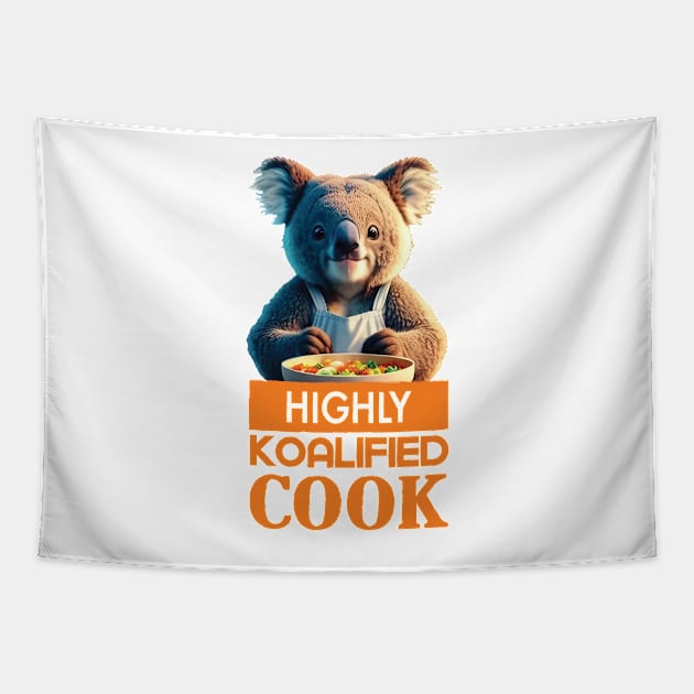 Just a Highly Koalified Cook Koala 2 Tapestry by Dmytro