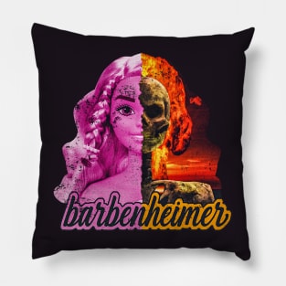 barbie x oppenheimer 2023 barbenheimar Pillow