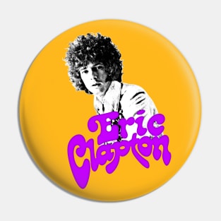 Eric Clapton / Retro Style Fan Art Design Pin