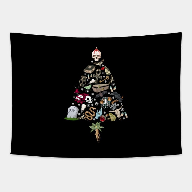 Goth Christmas Tapestry by KsuAnn