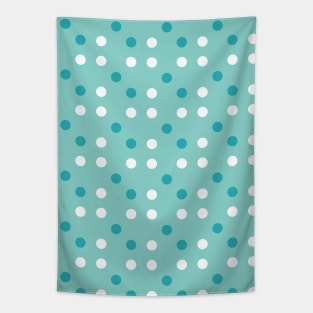 Baby Blue Polka Dots Seamless Pattern 016#001 Tapestry