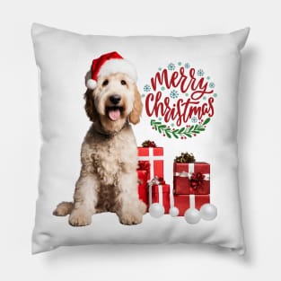 Doodle Merry Christmas Pillow