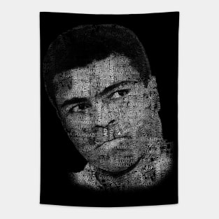 Muhammad Ali or Cassius Clay with names, sport and category - 02 Tapestry