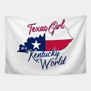 Texas Girl in a Kentucky World Tapestry