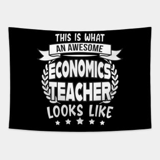 Awesome Economics Teacher funny Gift Tapestry