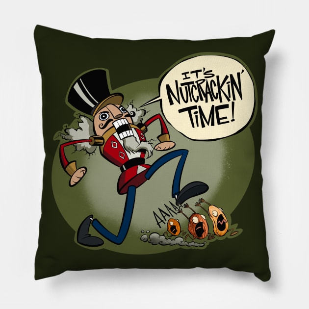 Nutcrackin' Time! Pillow by westinchurch