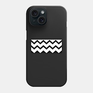 Zigzag geometric pattern - black and white. Phone Case