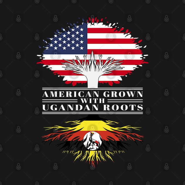 American Grown With Ugandan Roots Us Uganda Flag Tree by BramCrye