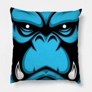 Blue ape Pillow