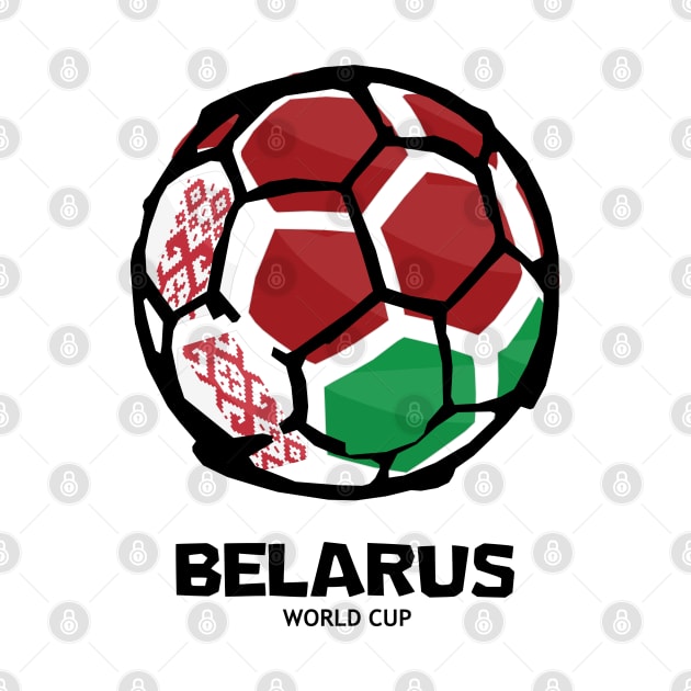 Belarus Football Country Flag by KewaleeTee