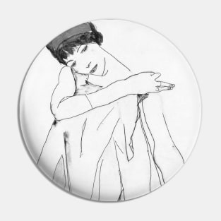 Dancer by Egon Schiele Pin