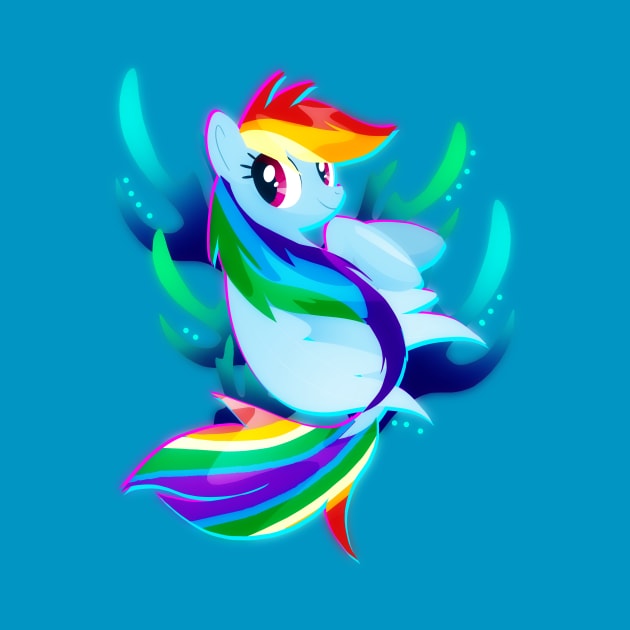 Seapony Rainbow Dash by Ilona's Store