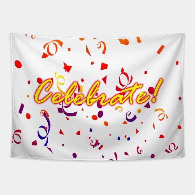 Celebrate Confetti Tapestry by BlakCircleGirl