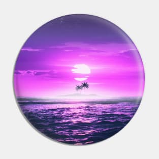 Beach Sunset Pin