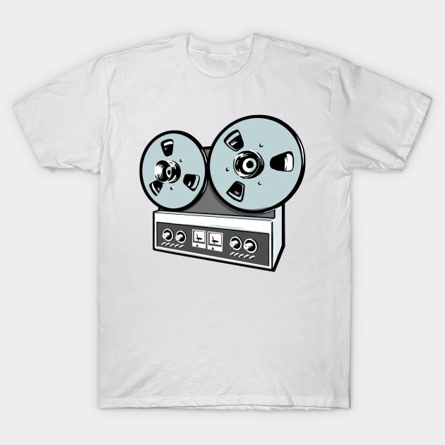 Classic vintage reel to reel tape deck - Tape - T-Shirt