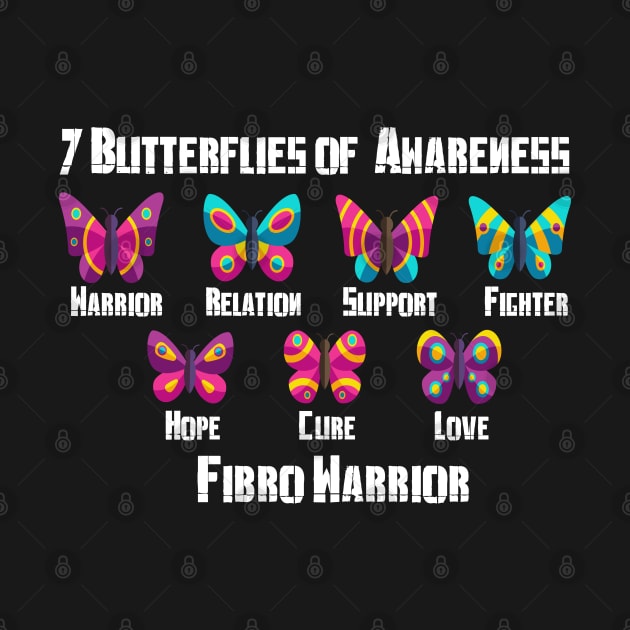 7 Butterflies of Fibromyalgia Awareness by Fibromyalgia Store