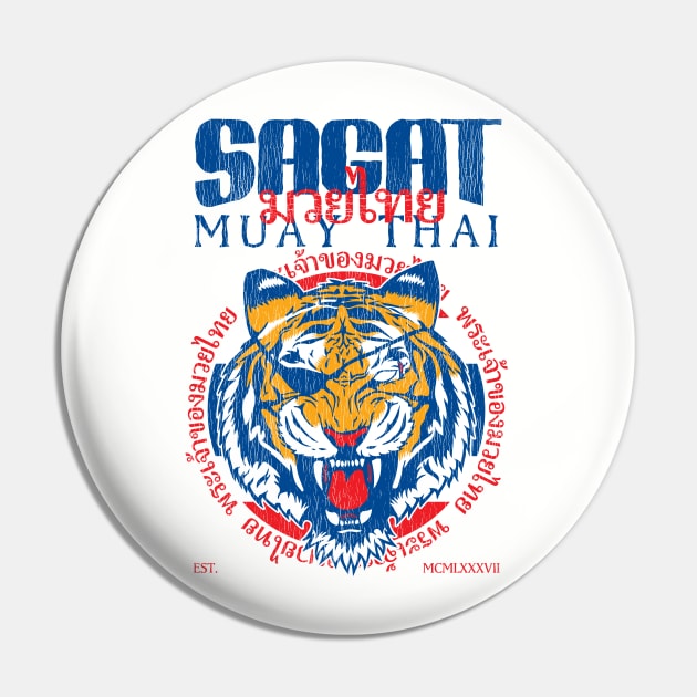 Sagat The God of Muay Thai Gym Pin by RevLevel