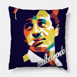 Tribute Paul Belmondo on WPAP Style Pillow