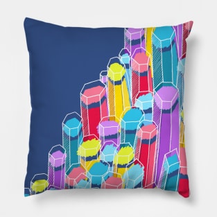 Pillars of colour Pillow