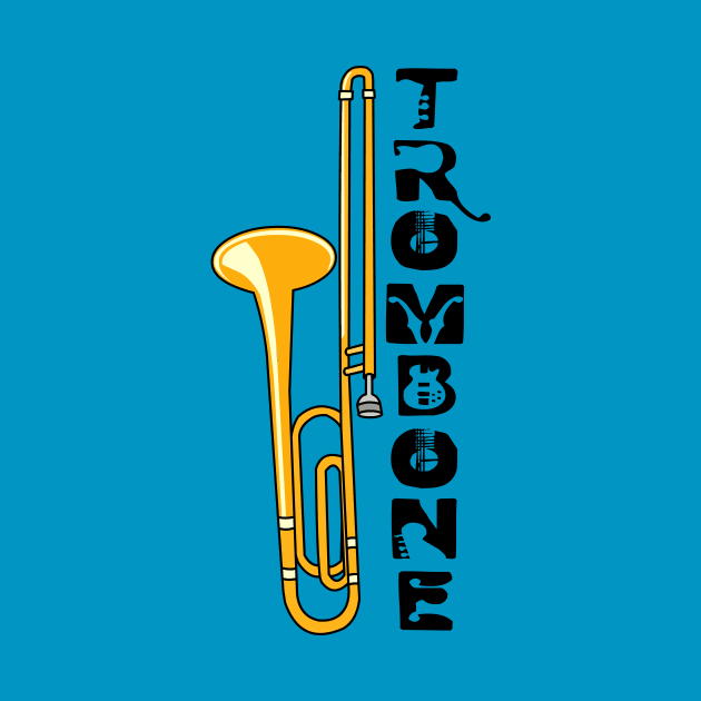 Vertical Trombone by Barthol Graphics