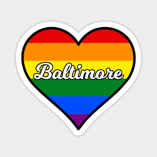 Baltimore Maryland Gay Pride Heart Magnet