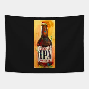 IPA Lagunitas Beer Art Print from Original Watercolor Tapestry