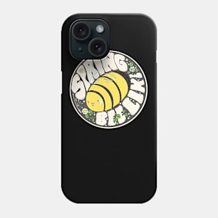 Floral Happy Hippie Fat Bee - Spring Bee Like Phone Case